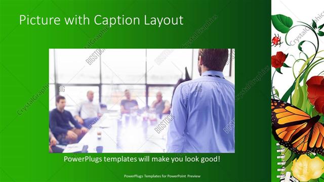 Picture with Caption presentation slide layout
