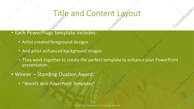 Title and Content presentation slide layout