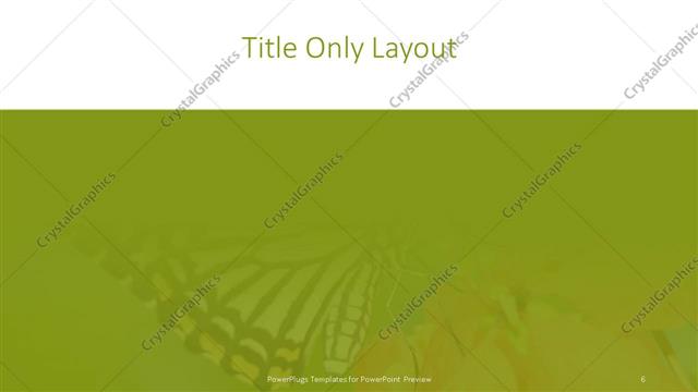 Title Only presentation slide layout