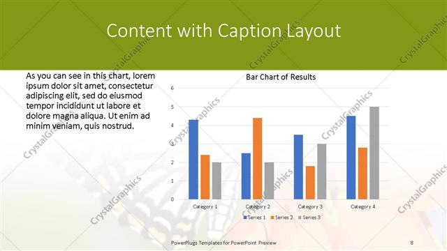 Content with Caption presentation slide layout
