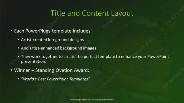 Title and Content presentation slide layout