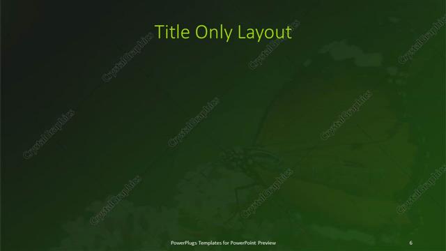 Title Only presentation slide layout
