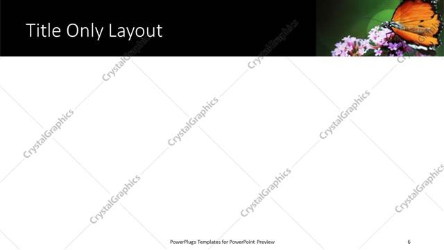 Title Only presentation slide layout