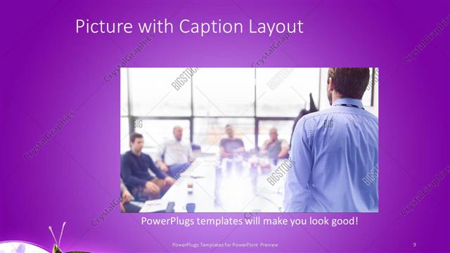 Picture with Caption presentation slide layout