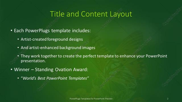 Title and Content presentation slide layout