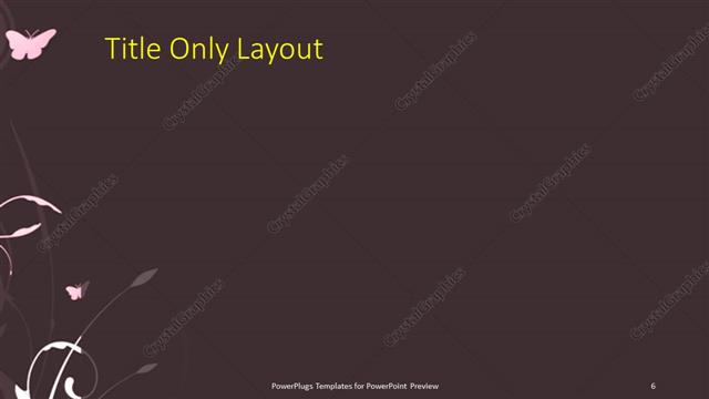 Title Only presentation slide layout