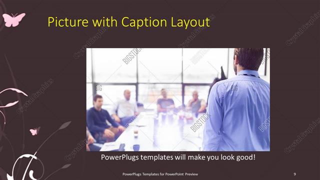 Picture with Caption presentation slide layout