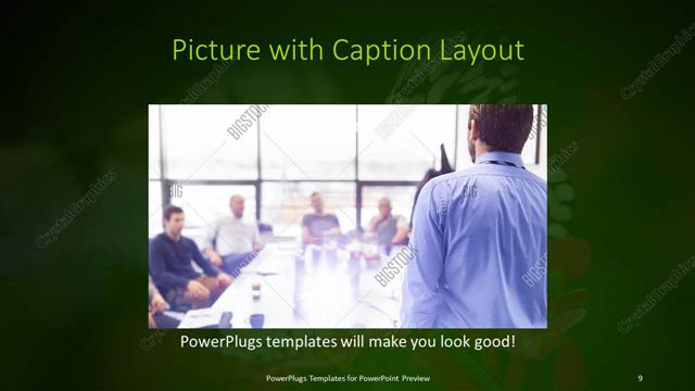 Picture with Caption presentation slide layout