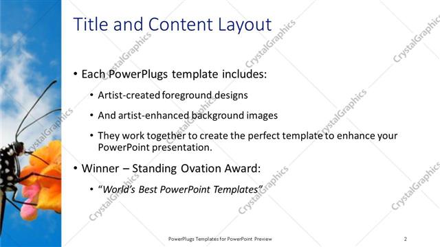 Title and Content presentation slide layout