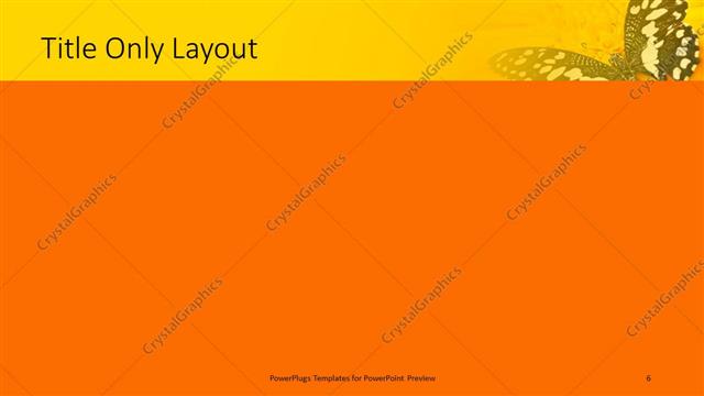 Title Only presentation slide layout