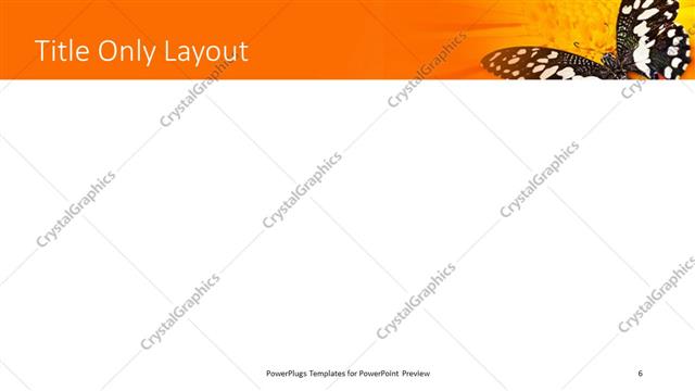 Title Only presentation slide layout