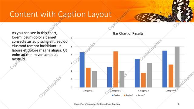 Content with Caption presentation slide layout