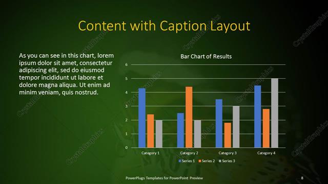 Content with Caption presentation slide layout