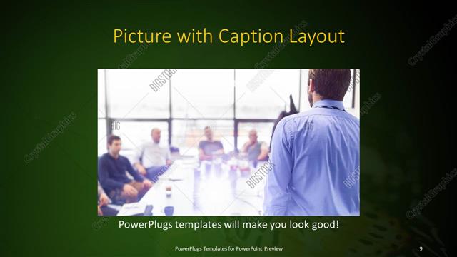 Picture with Caption presentation slide layout