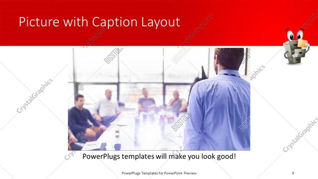 Picture with Caption presentation slide layout