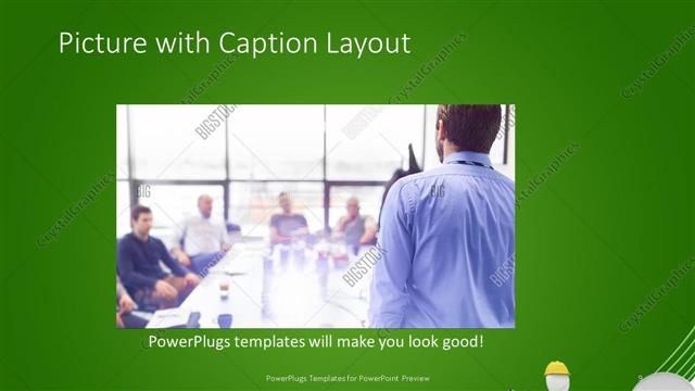 Picture with Caption presentation slide layout