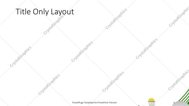 Title Only presentation slide layout