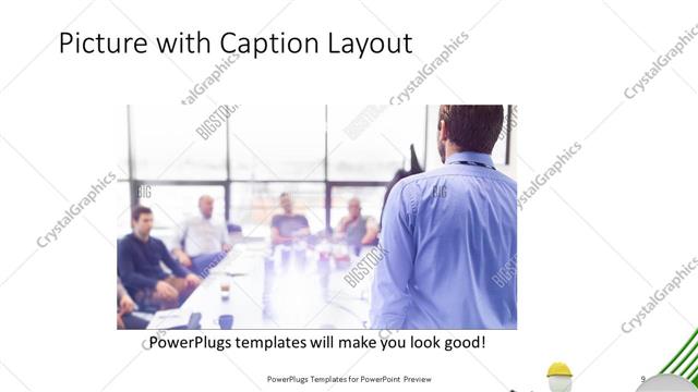 Picture with Caption presentation slide layout