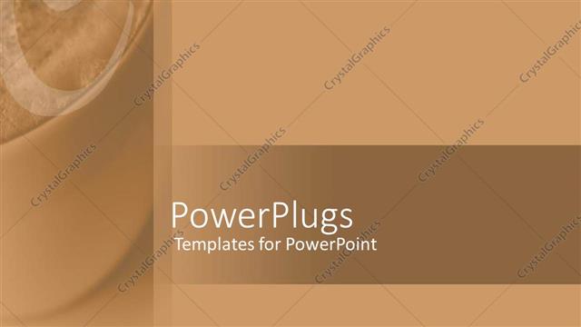  Presentation with hospitality - Cafe?written on a thick coffee brown background