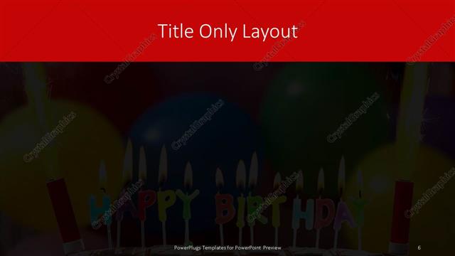 Title Only presentation slide layout