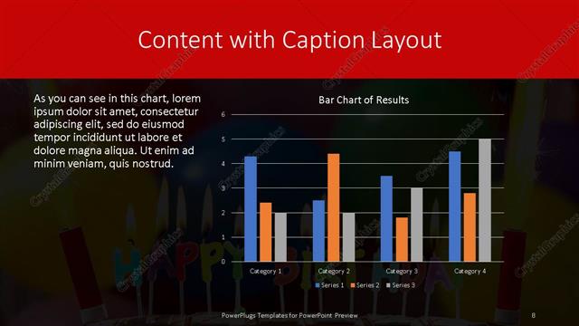 Content with Caption presentation slide layout