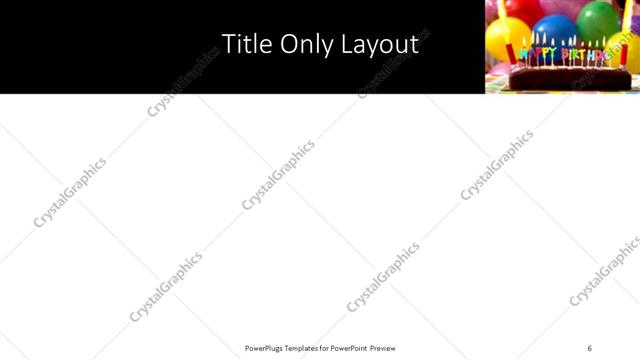 Title Only presentation slide layout