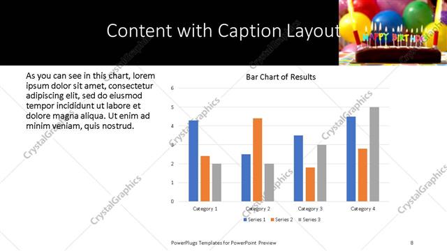 Content with Caption presentation slide layout