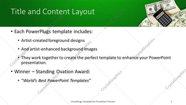 Title and Content presentation slide layout