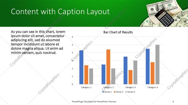 Content with Caption presentation slide layout