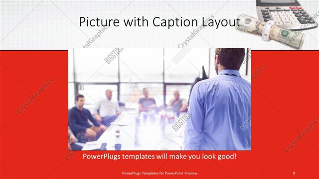 Picture with Caption presentation slide layout