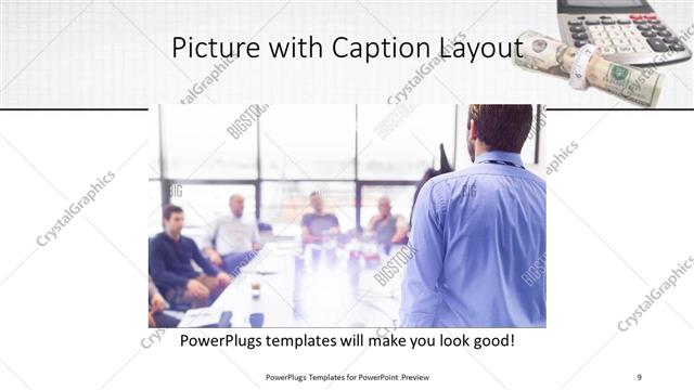 Picture with Caption presentation slide layout
