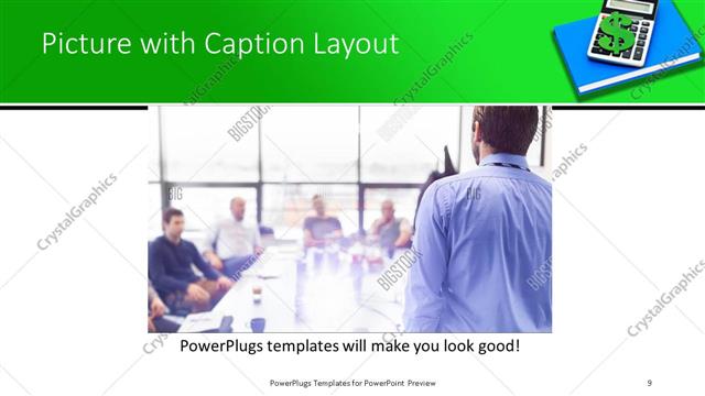 Picture with Caption presentation slide layout