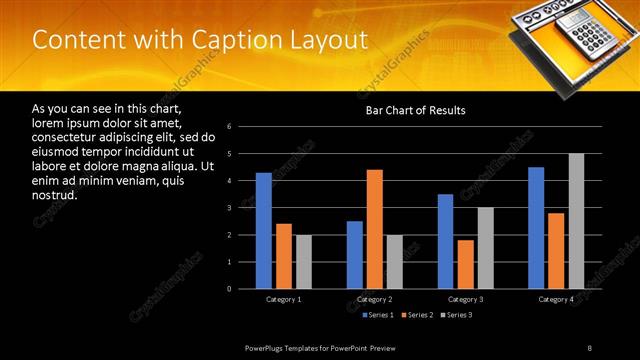 Content with Caption presentation slide layout