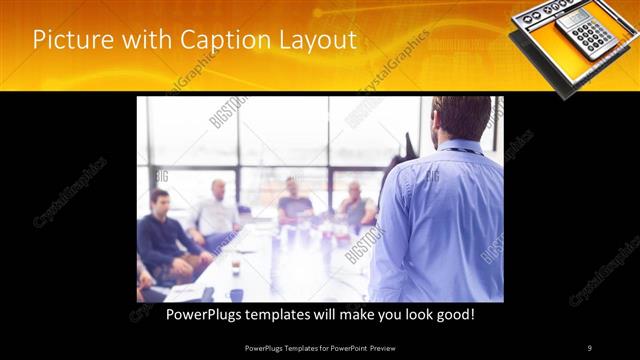 Picture with Caption presentation slide layout