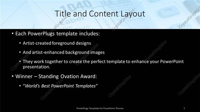 Title and Content presentation slide layout