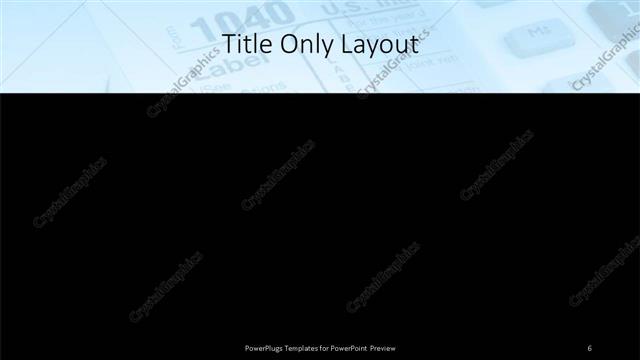 Title Only presentation slide layout