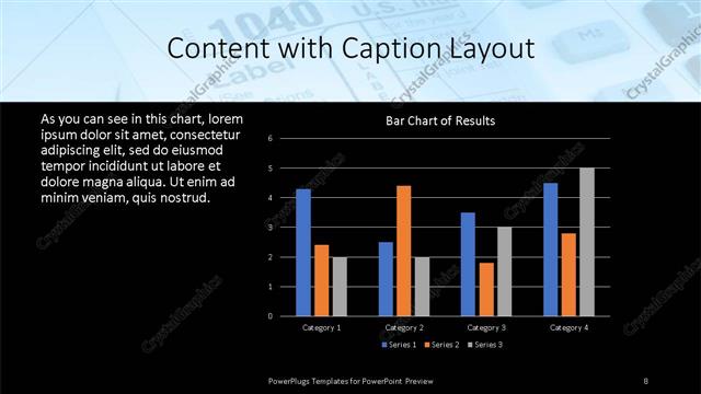 Content with Caption presentation slide layout