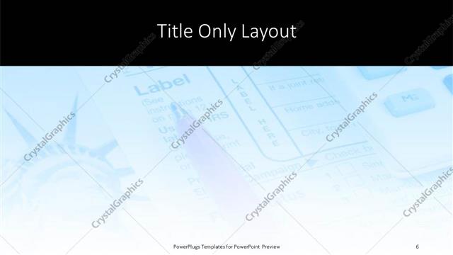 Title Only presentation slide layout