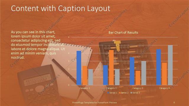 Content with Caption presentation slide layout