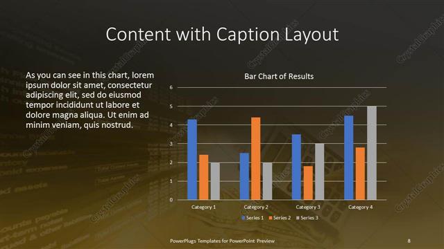 Content with Caption presentation slide layout