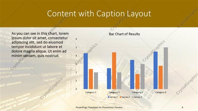Content with Caption presentation slide layout