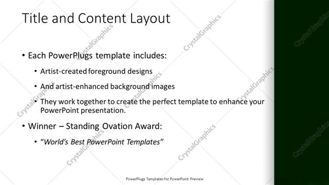 Title and Content presentation slide layout