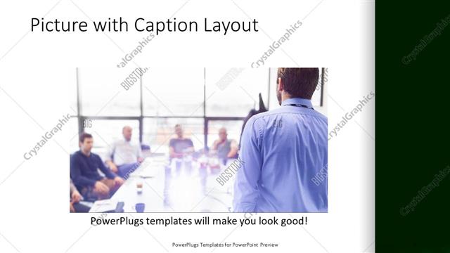 Picture with Caption presentation slide layout