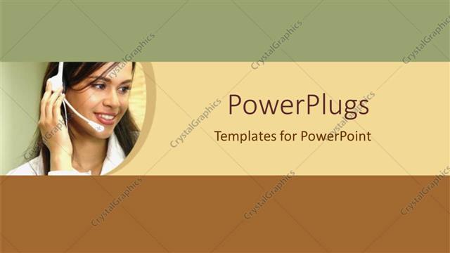  Presentation with customer service - A call center girl dealing with customers