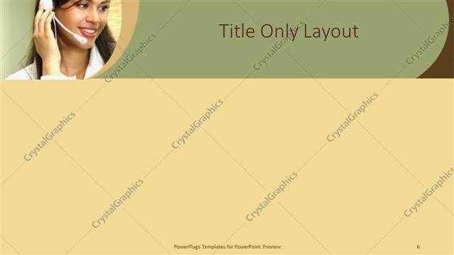 Title Only presentation slide layout