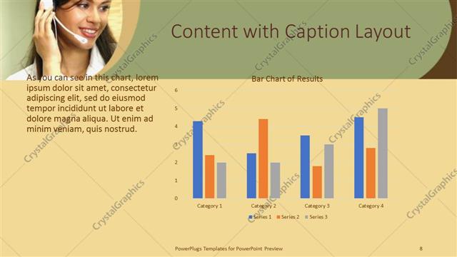 Content with Caption presentation slide layout