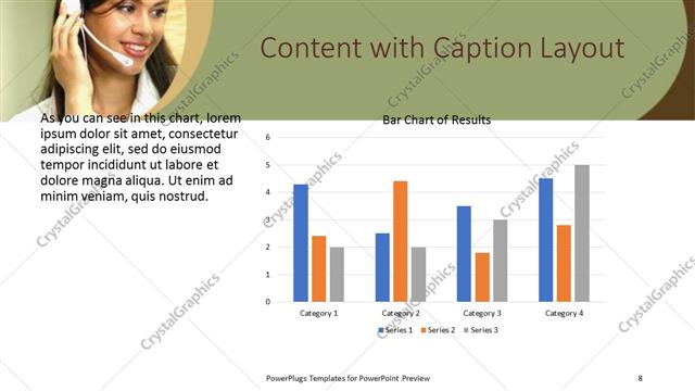 Content with Caption presentation slide layout