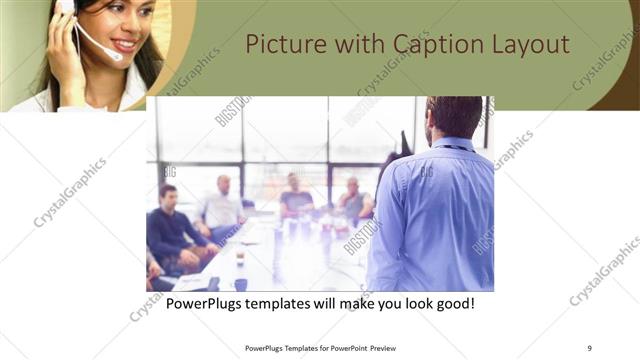 Picture with Caption presentation slide layout