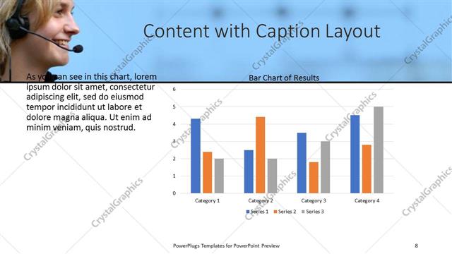Content with Caption presentation slide layout