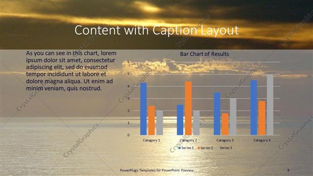 Content with Caption presentation slide layout